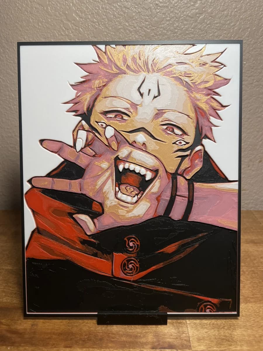 Sukuna Mouth Hand - Jujutsu Kaisen by Cloudy Nostalgia HueForge model: Sukuna Mouth Hand - Jujutsu Kaisen by Cloudy Nostalgia