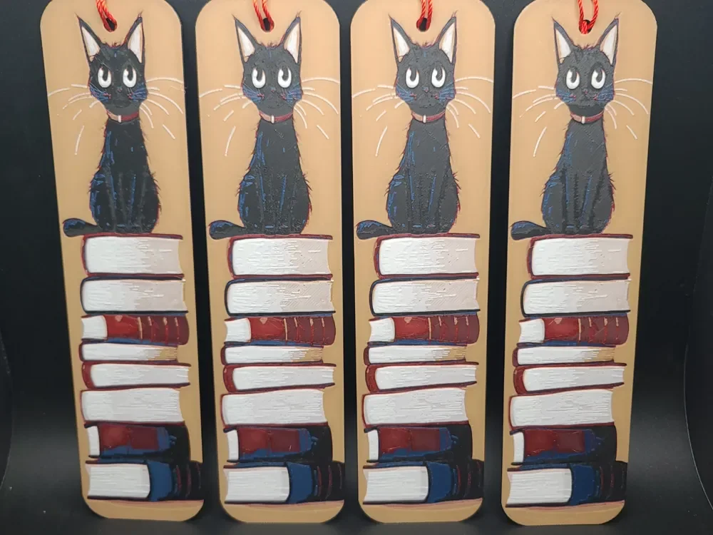 Smarty Cat Hueforge Bookmarks by the_bearded_jedi HueForge model: Smarty Cat Hueforge Bookmarks by the_bearded_jedi
