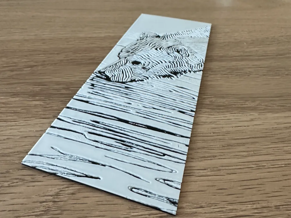 Bear Bookmark by Copenhagen Crafter HueForge model: Bear Bookmark by Copenhagen Crafter