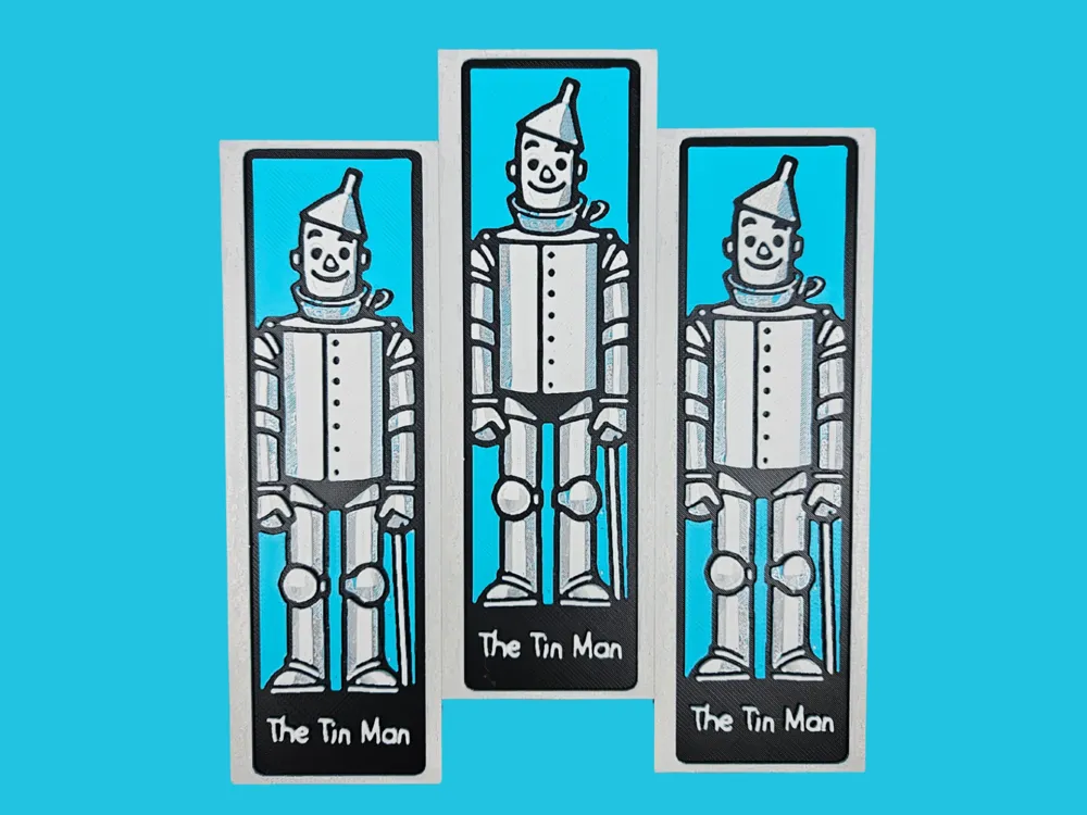 HueForge model: Tin Man -- The Wizard of Oz Bookmark by BusyKikiBee
