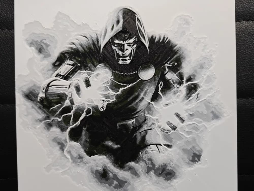 HueForge model: Dr. Doom by TheHueforgeLady