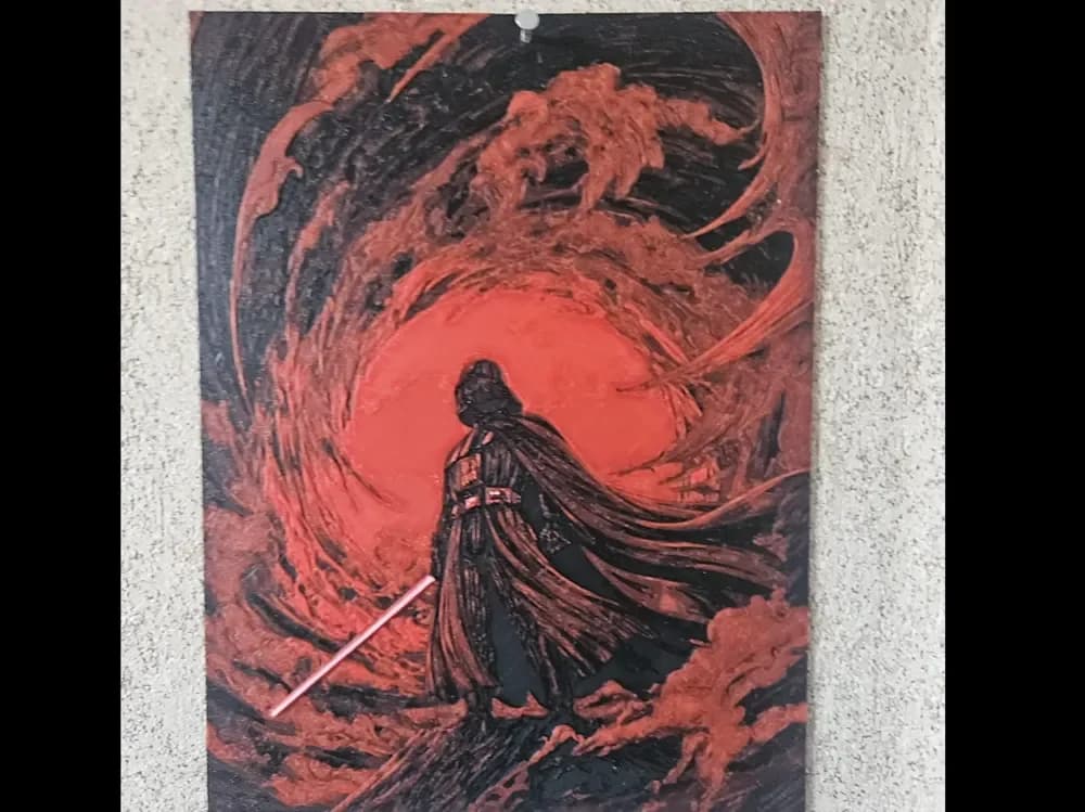 Darth Vader - Hueforge 150x200 by 3D_Rey HueForge model: Darth Vader - Hueforge 150x200 by 3D_Rey