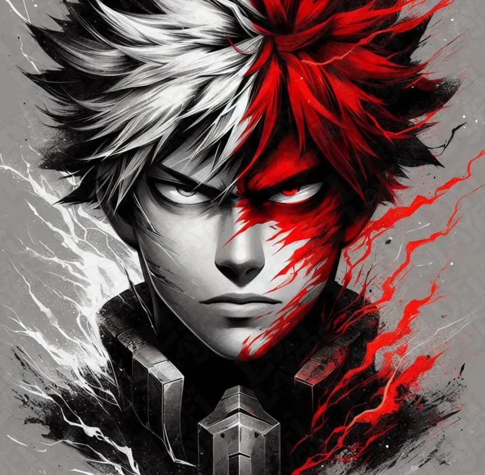 Shoto "Shoto" Todoroki Hueforge by LoFi Layers HueForge model: Shoto "Shoto" Todoroki Hueforge by LoFi Layers