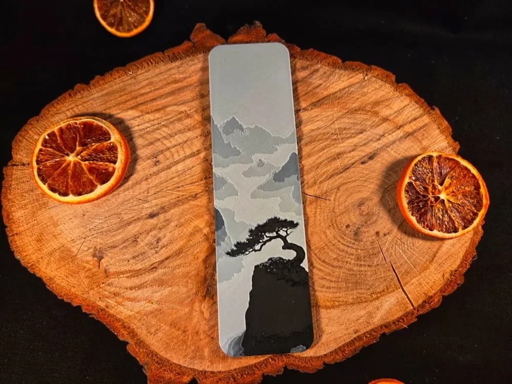 Balance on the Edge bookmark by EternalDesigns3D HueForge model: Balance on the Edge bookmark by EternalDesigns3D