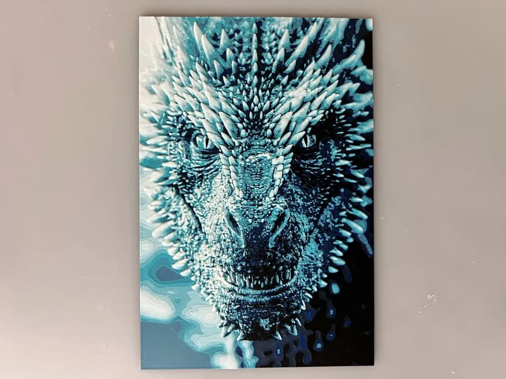 Dragons: Dreamfyre House of the Dragon by 3djd HueForge model: Dragons: Dreamfyre House of the Dragon by 3djd