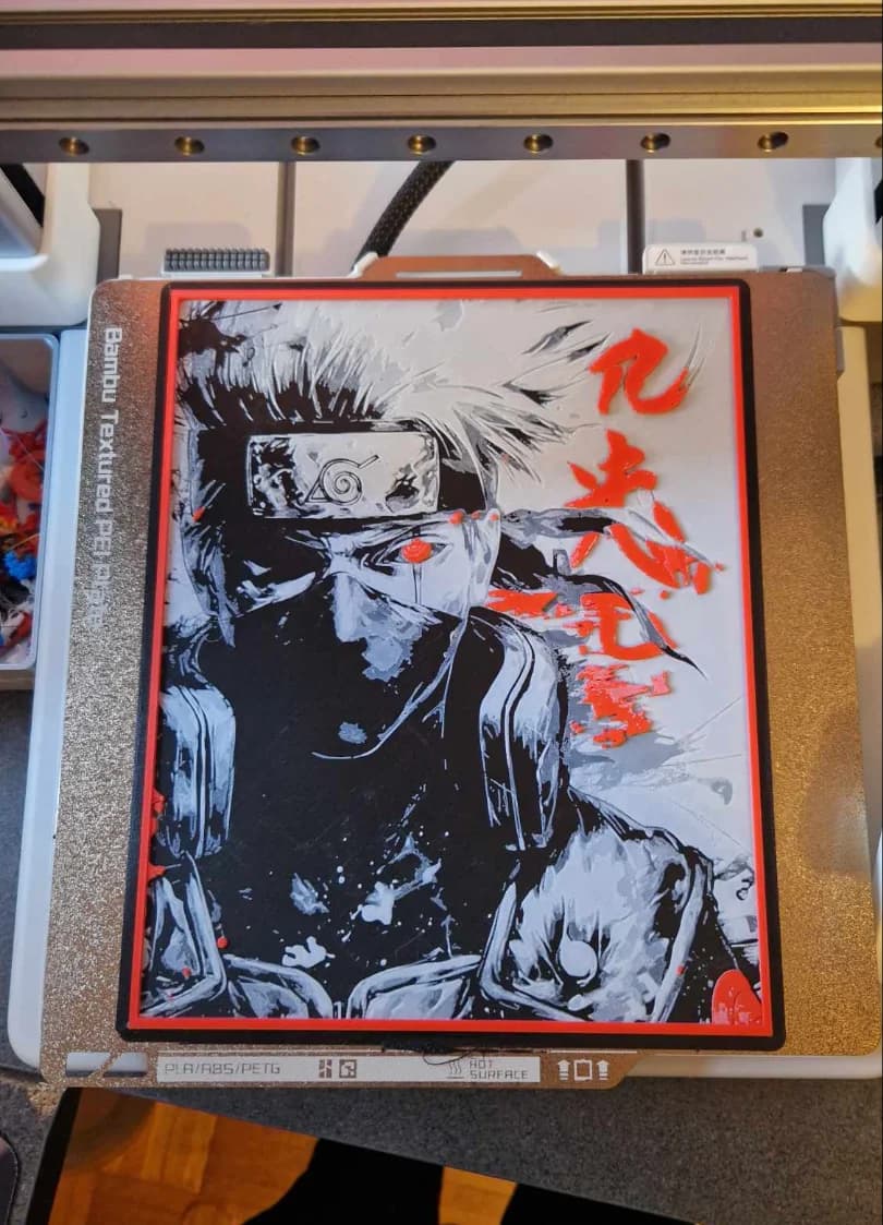 Naruto - Kakashi Hueforge by Dakiren HueForge model: Naruto - Kakashi Hueforge by Dakiren