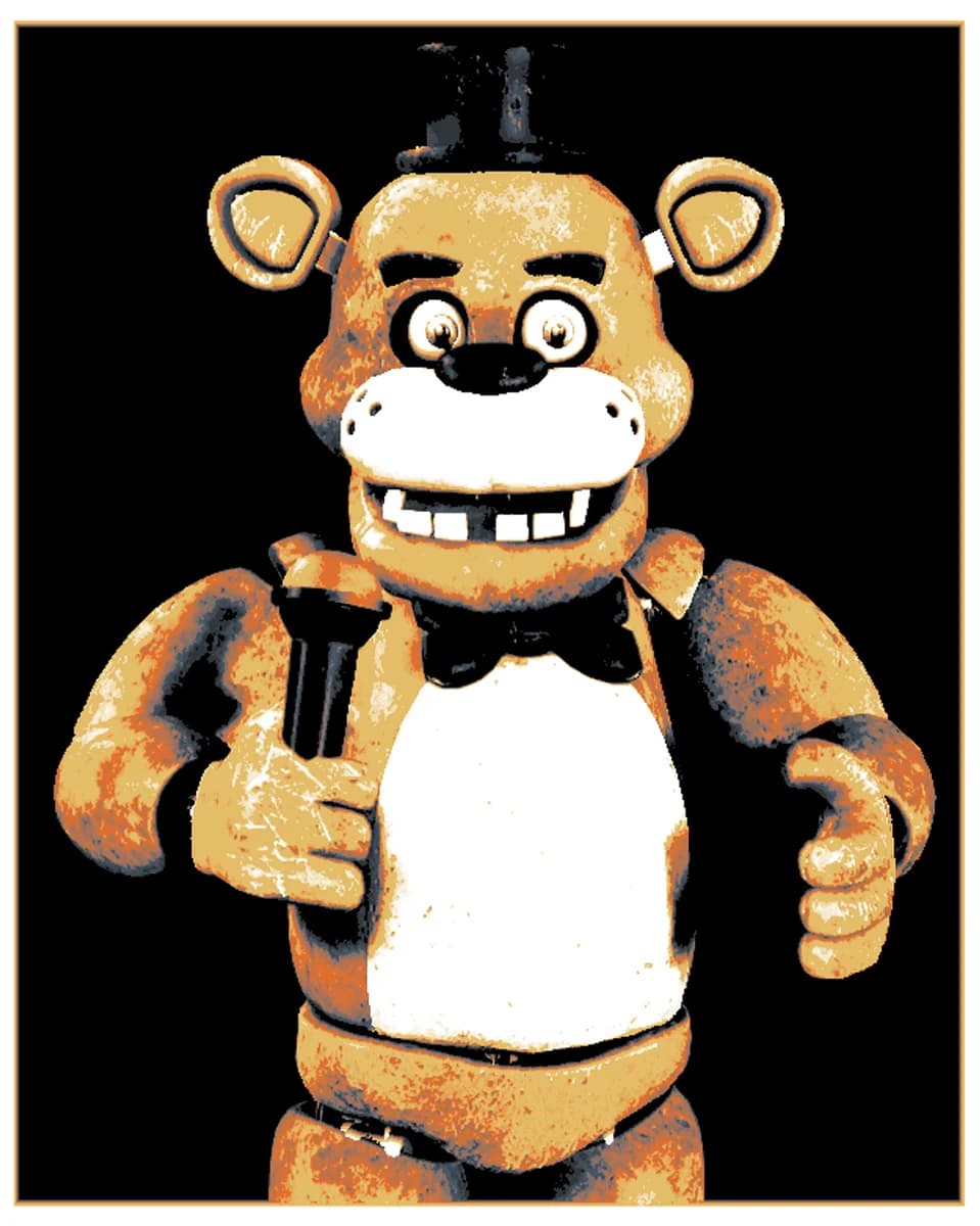 FNAF - Freddy Fazbear by Cloudy Nostalgia HueForge model: FNAF - Freddy Fazbear by Cloudy Nostalgia