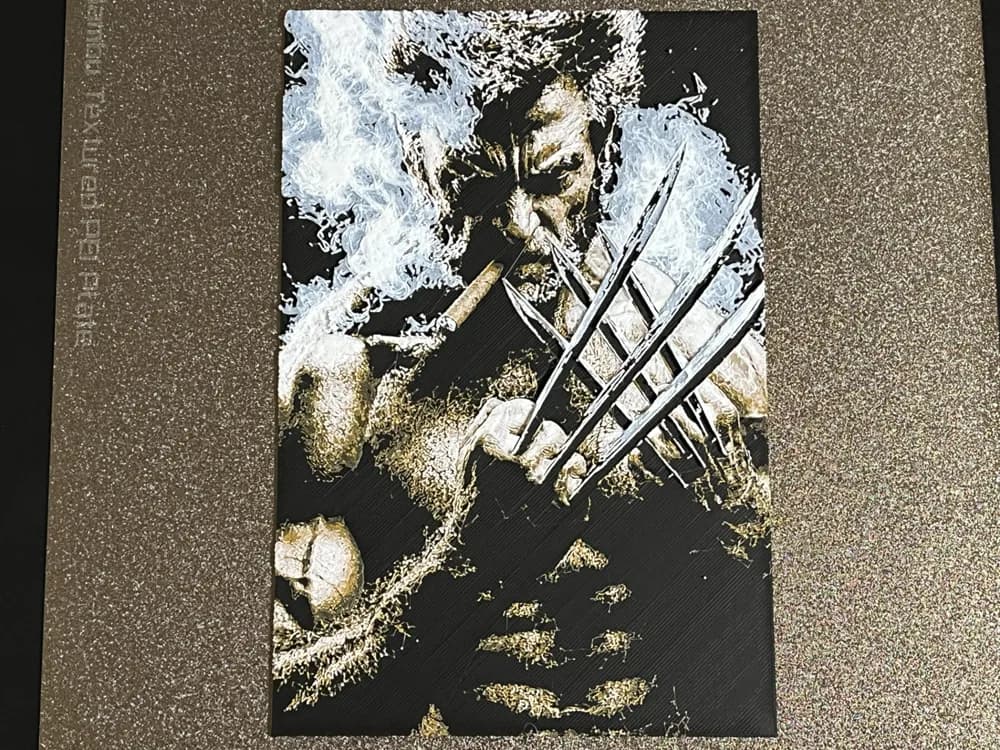 Logan Hugh Jackman Hueforge by FantasyZ HueForge model: Logan Hugh Jackman Hueforge by FantasyZ