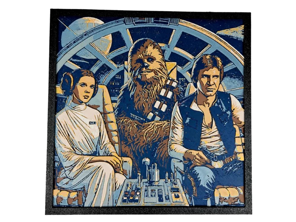 Star Wars Trio by BusyKikiBee HueForge model: Star Wars Trio by BusyKikiBee