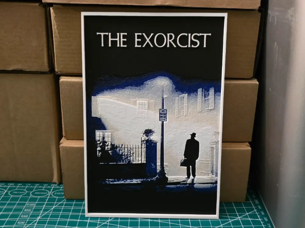The Exorcist Movie Poster - Hueforge Art by Lumpy3D HueForge model: The Exorcist Movie Poster - Hueforge Art by Lumpy3D