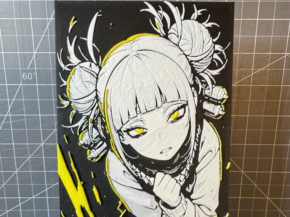 4x8 Hueforge of Himiko Toga my hero academia by SBC Creations HueForge model: 4x8 Hueforge of Himiko Toga my hero academia by SBC Creations