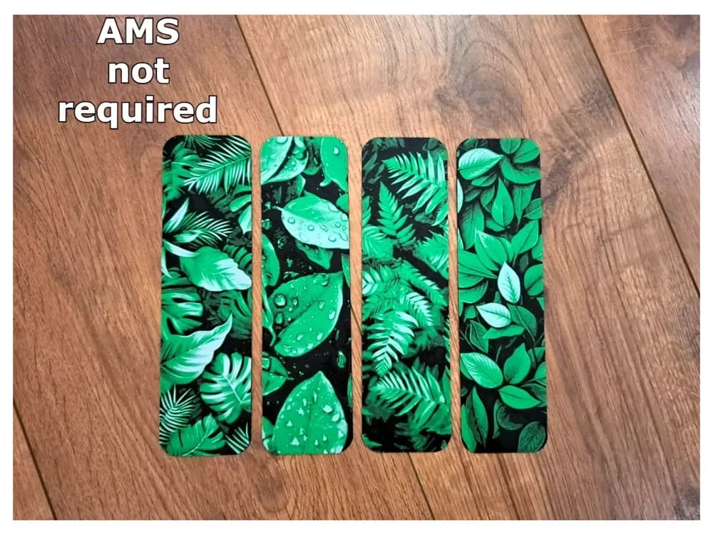 Green Leaf bookmark set - hueforge by EternalDesigns3D HueForge model: Green Leaf bookmark set - hueforge by EternalDesigns3D