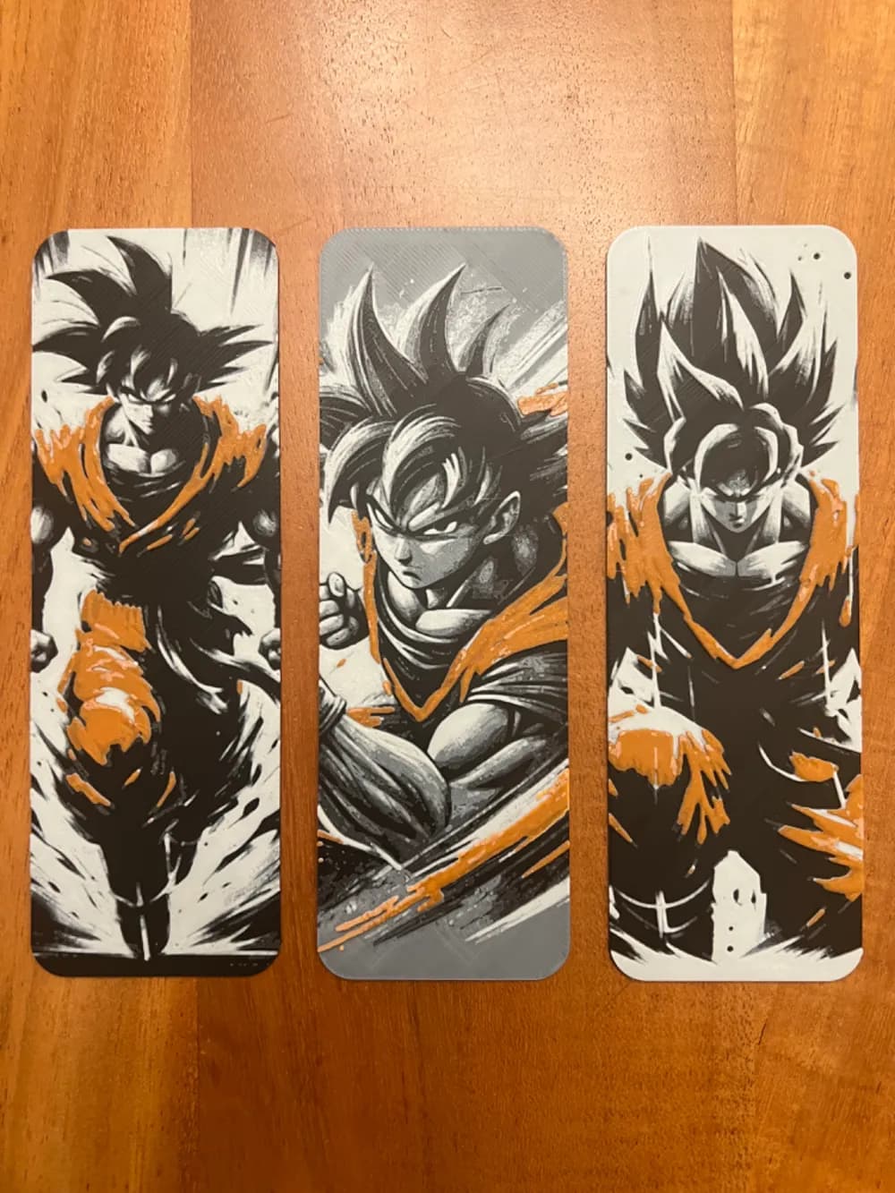 HueForge model: Goku Bookmarks by JustBe 3D Printing