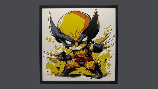 Wolverine - Marvel Chibi Edition Hueforge by Canadian Gamer HueForge model: Wolverine - Marvel Chibi Edition Hueforge by Canadian Gamer