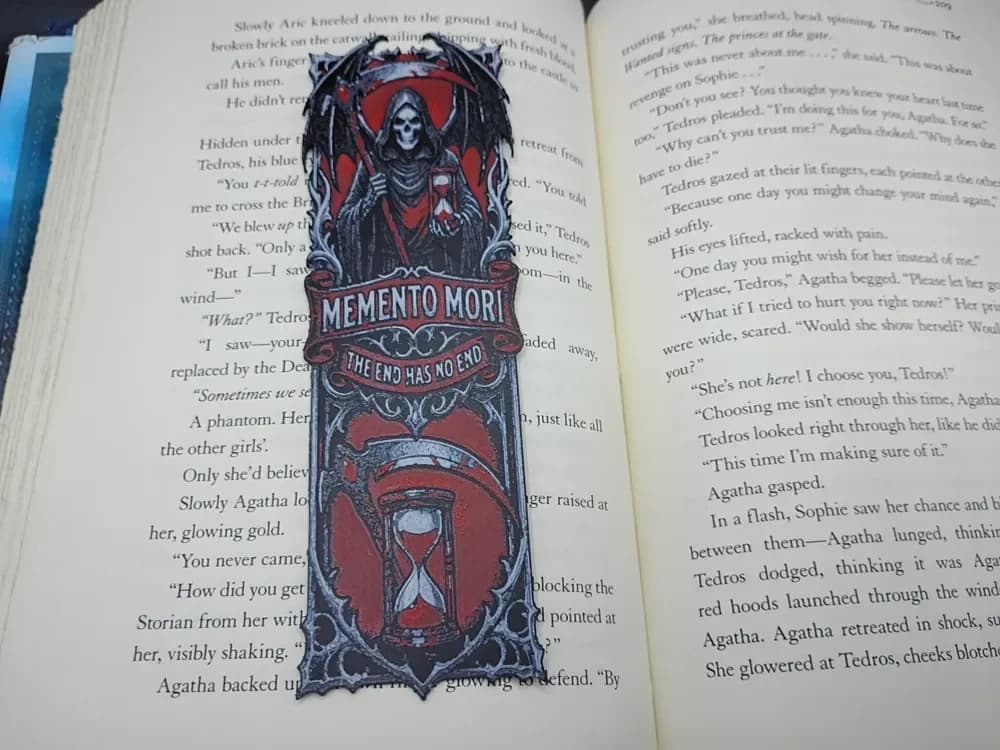 Skulls - Grim Reaper Bookmark by 3djd HueForge model: Skulls - Grim Reaper Bookmark by 3djd