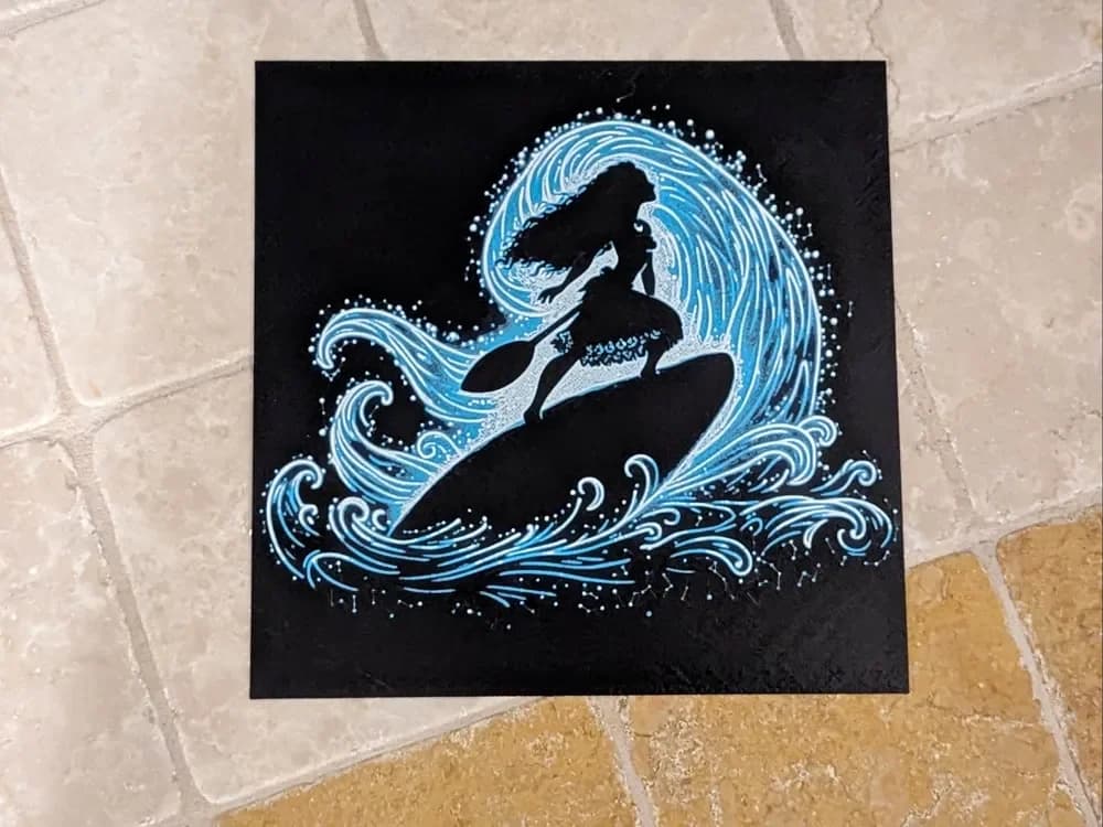 Moana on the Wave - Hueforge by suaimondi HueForge model: Moana on the Wave - Hueforge by suaimondi