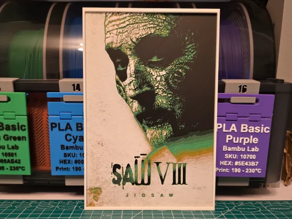 Jigsaw Movie Poster - Hueforge Art