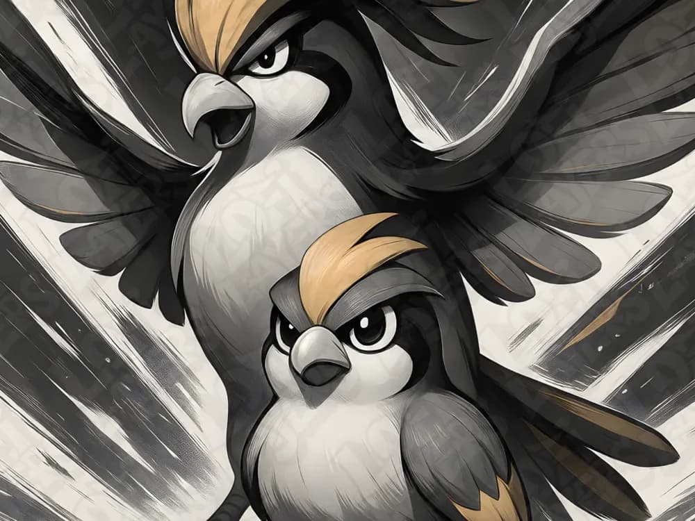 Pidgey & Pidgeotto Hueforge by LoFi Layers HueForge model: Pidgey & Pidgeotto Hueforge by LoFi Layers