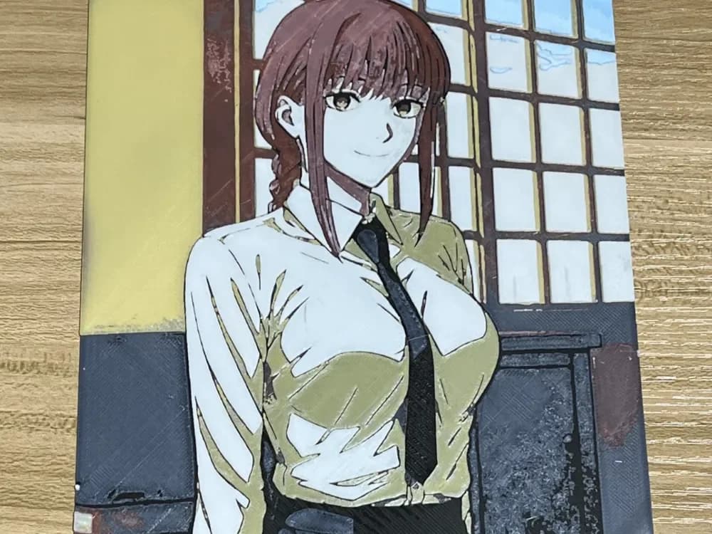 Makima_160x240mm by FantasyZ HueForge model: Makima_160x240mm by FantasyZ