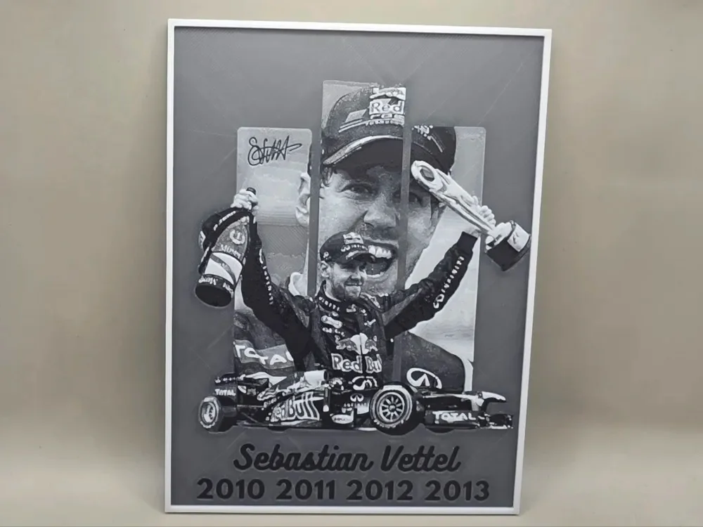 Sebastian Vettel - HueForge by keko HueForge model: Sebastian Vettel - HueForge by keko