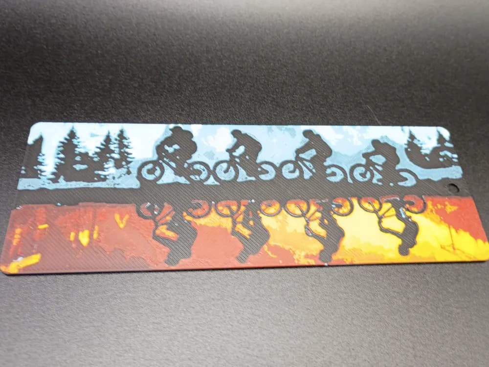 Stranger Things Bookmark by 3djd HueForge model: Stranger Things Bookmark by 3djd