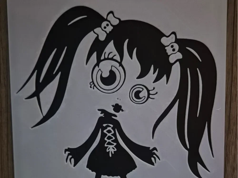 Wednesday Hueforge by Buntsta HueForge model: Wednesday Hueforge by Buntsta