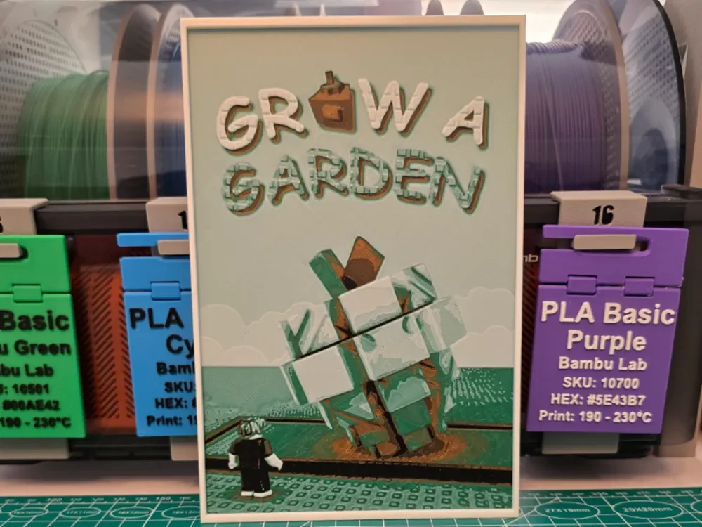 Grow A Garden (Roblox) Game Poster - Hueforge Art