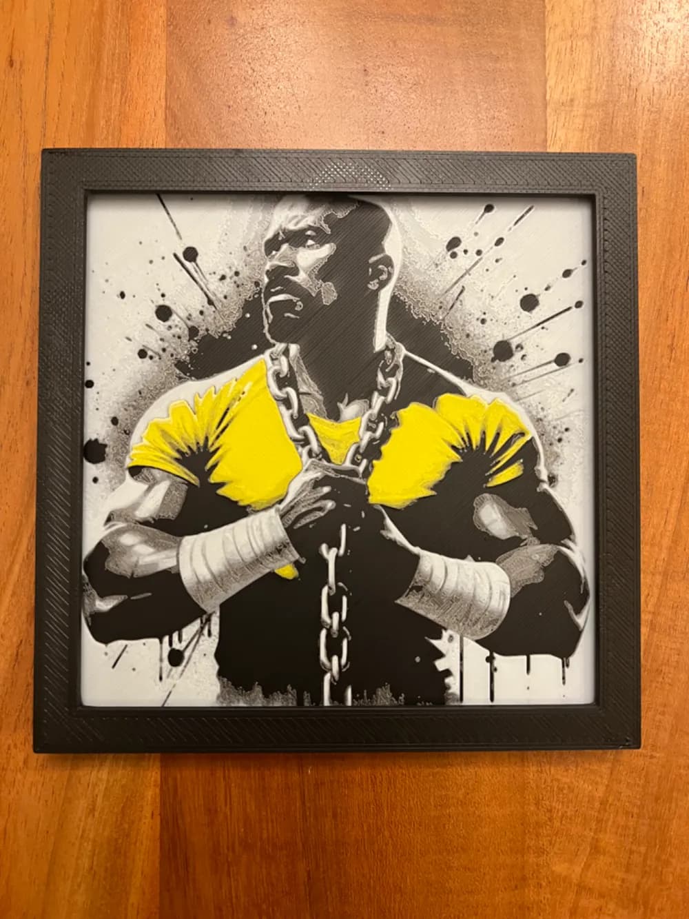 Luke Cage by JustBe 3D Printing HueForge model: Luke Cage by JustBe 3D Printing