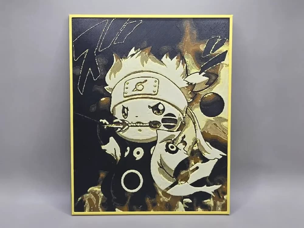 Pikachu x Naruto Six Path - HueForge Pikachu x Naruto Six Path - HueForge