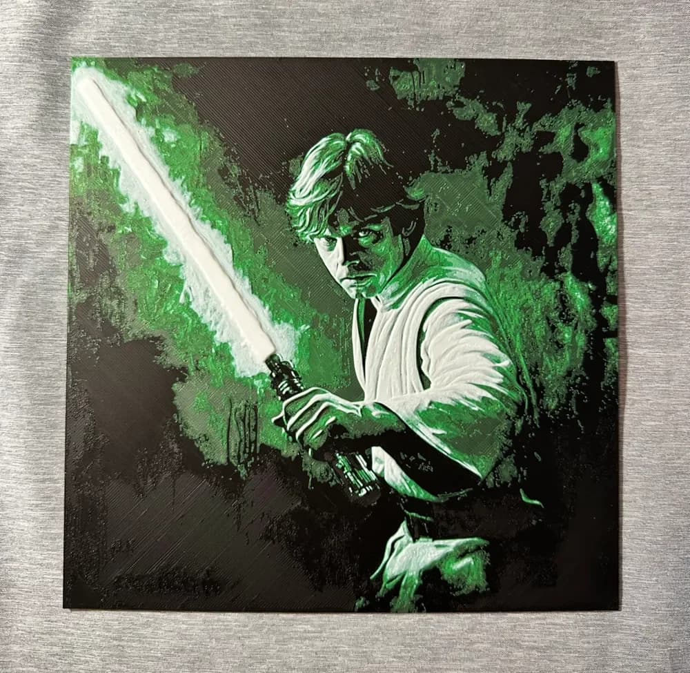Luke 3-Color Hueforge by Hey Ben HueForge model: Luke 3-Color Hueforge by Hey Ben