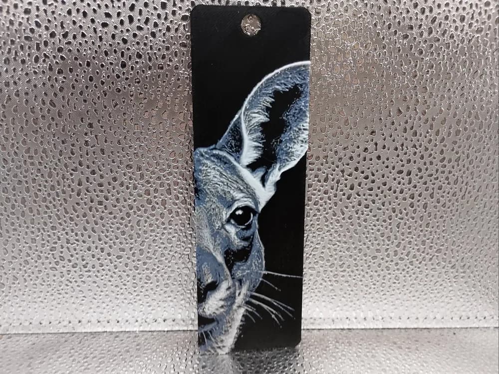 Kangaroo Bookmark – Hueforge by Borishotch Industries HueForge model: Kangaroo Bookmark – Hueforge by Borishotch Industries