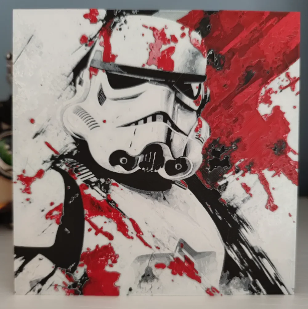 Hueforge Stormtrooper by Litolunar HueForge model: Hueforge Stormtrooper by Litolunar