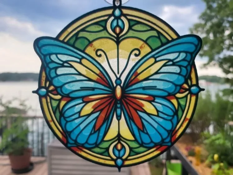 HueForge Stained Glass Butterfly 1 by tlavedas HueForge model: HueForge Stained Glass Butterfly 1 by tlavedas