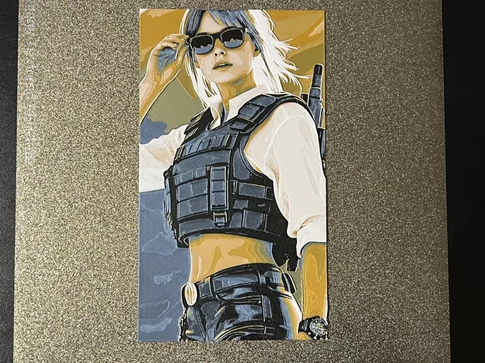 Tactical Elegance hueforge by FantasyZ HueForge model: Tactical Elegance hueforge by FantasyZ