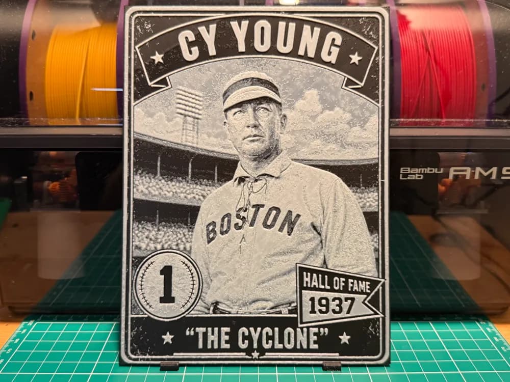 Cy Young Vintage Baseball Card Cy Young Vintage Baseball Card