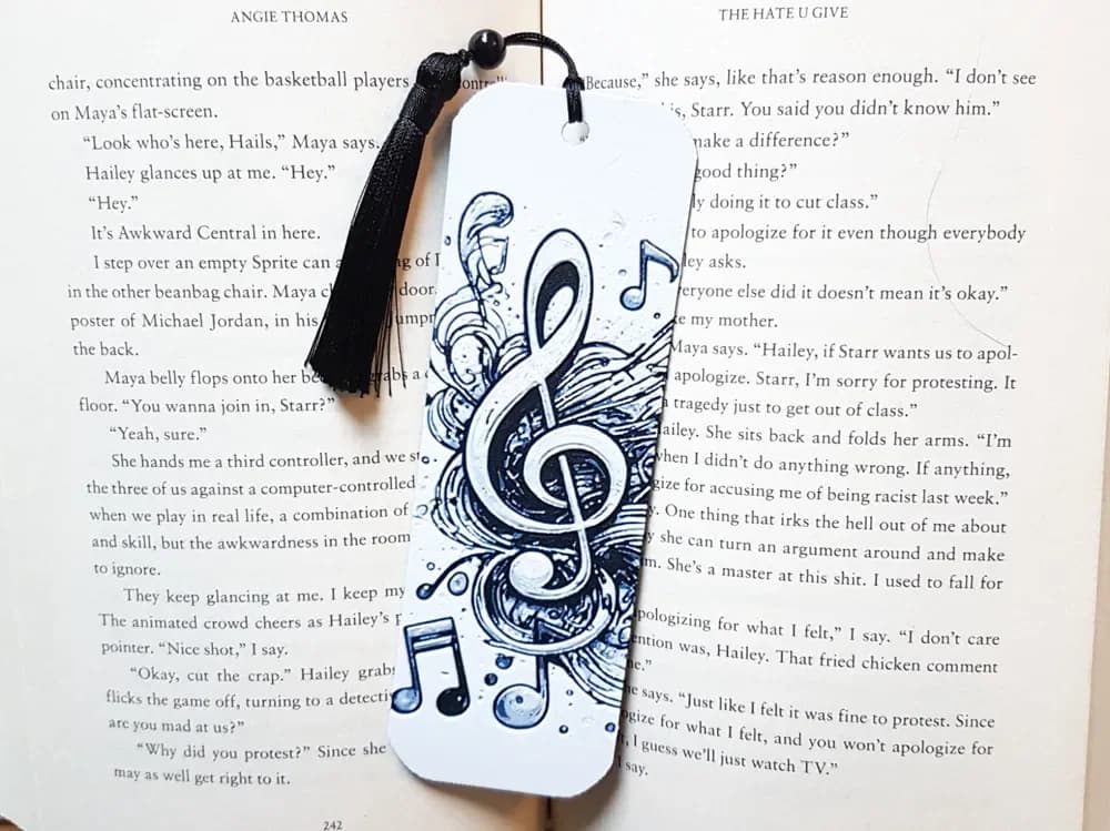 Bookmark, Musical Notes by Dame Jo HueForge model: Bookmark, Musical Notes by Dame Jo