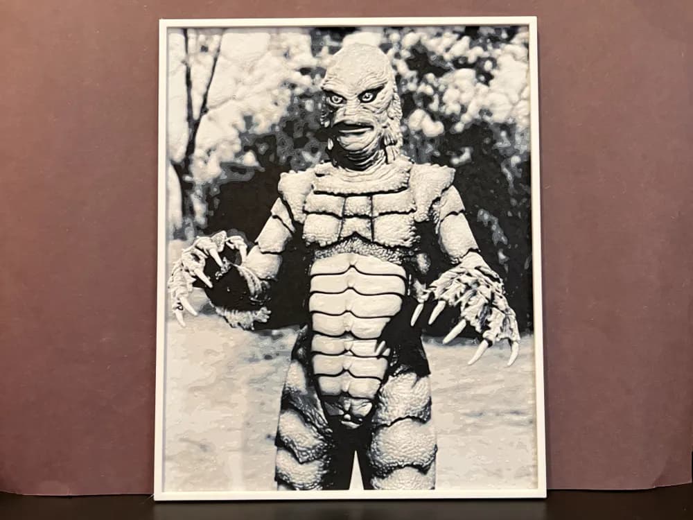 Creature from the Black Lagoon (Gill-man) Hueforge by Estiv HueForge model: Creature from the Black Lagoon (Gill-man) Hueforge by Estiv