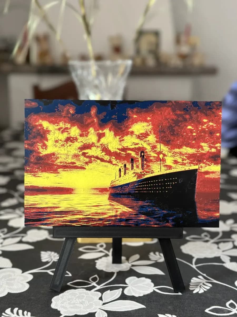 Titanic HueForge art 245x158 Titanic HueForge art 245x158