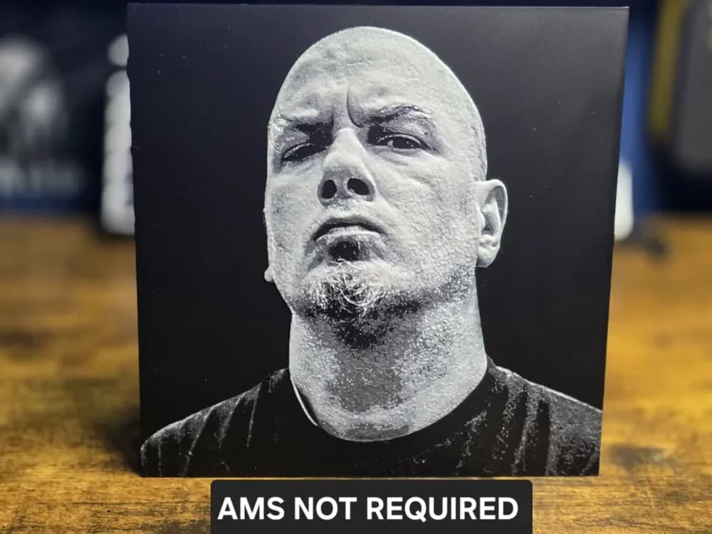 Philip H. Anselmo Portrait by N0vA Designs HueForge model: Philip H. Anselmo Portrait by N0vA Designs