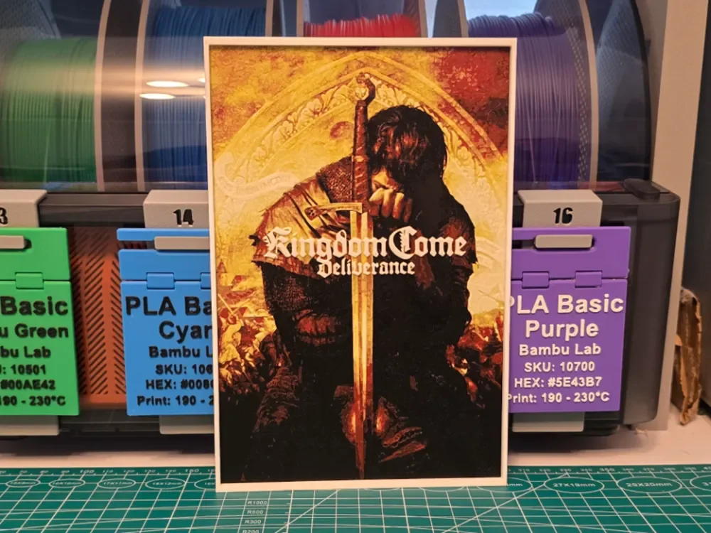 Kingdom Come: Deliverance Poster - Hueforge Art by Lumpy3D HueForge model: Kingdom Come: Deliverance Poster - Hueforge Art by Lumpy3D