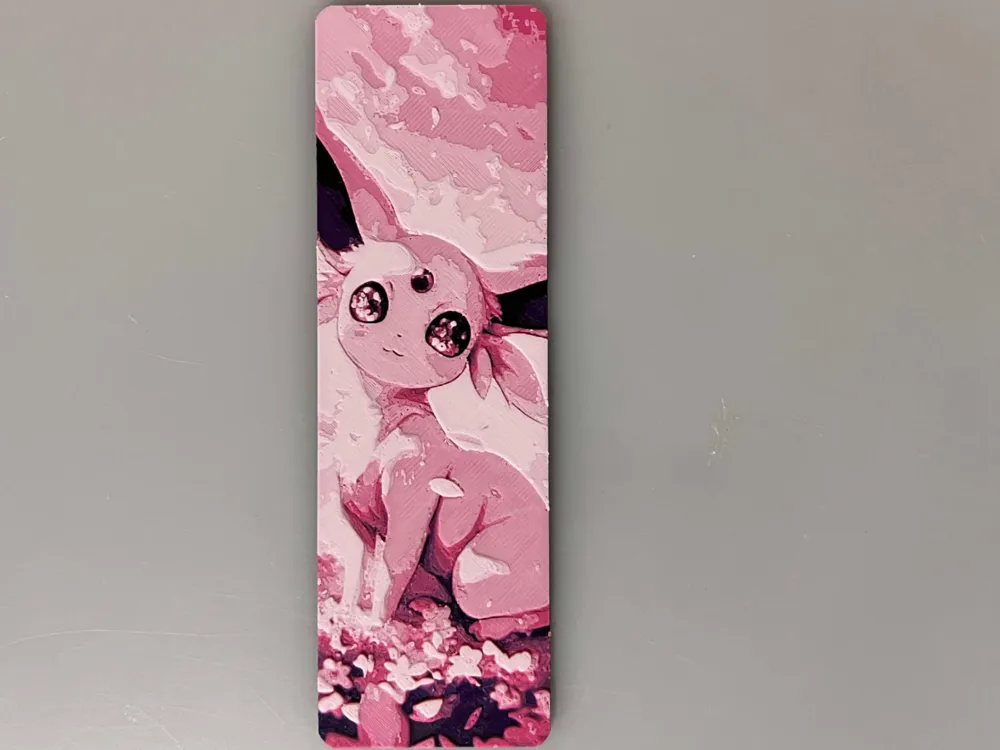 Espeon - Bookmark by 3djd HueForge model: Espeon - Bookmark by 3djd