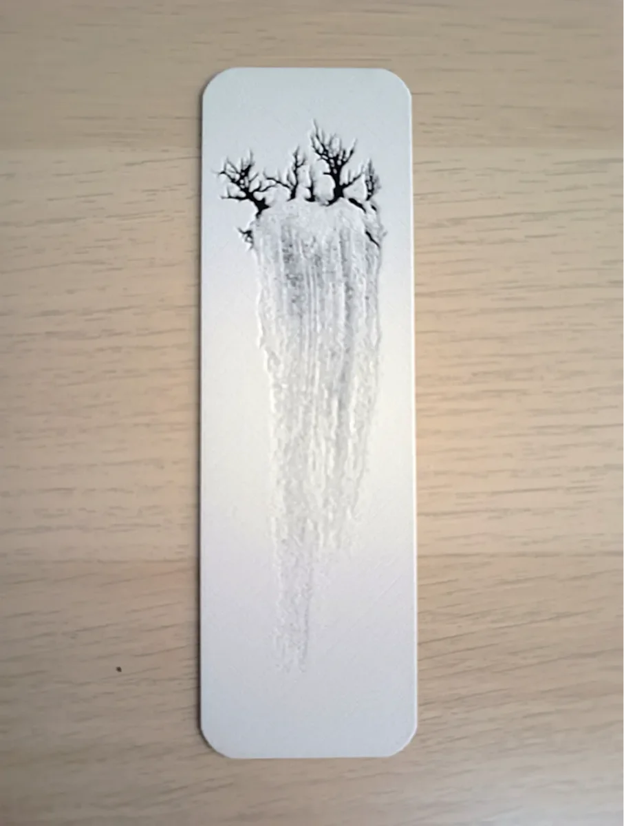 Waterfall Minimalist Bookmark by Atrus Design HueForge model: Waterfall Minimalist Bookmark by Atrus Design