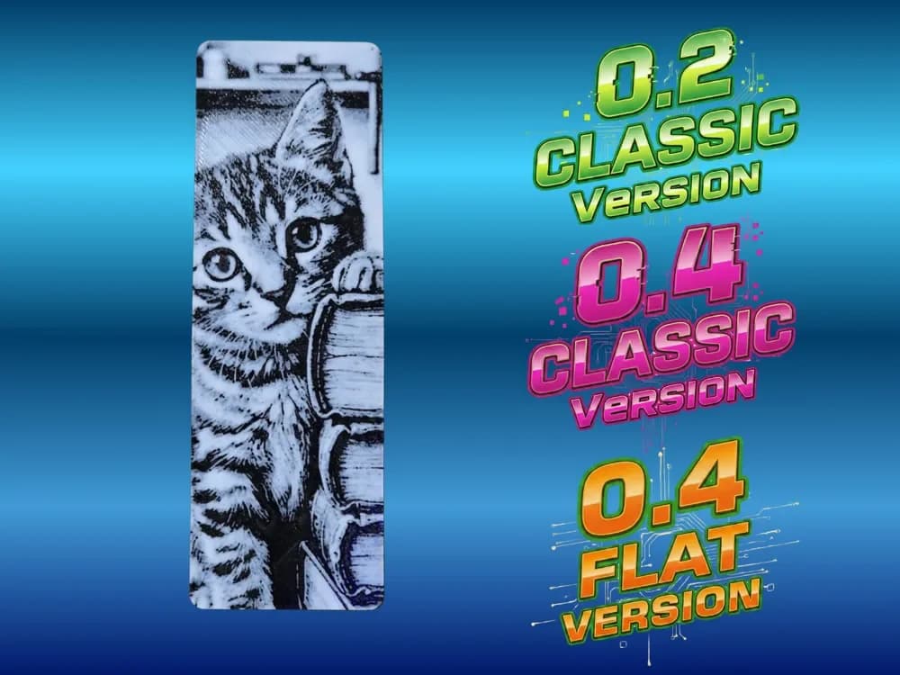 Kitten Books Bookmark by Atrus Design HueForge model: Kitten Books Bookmark by Atrus Design