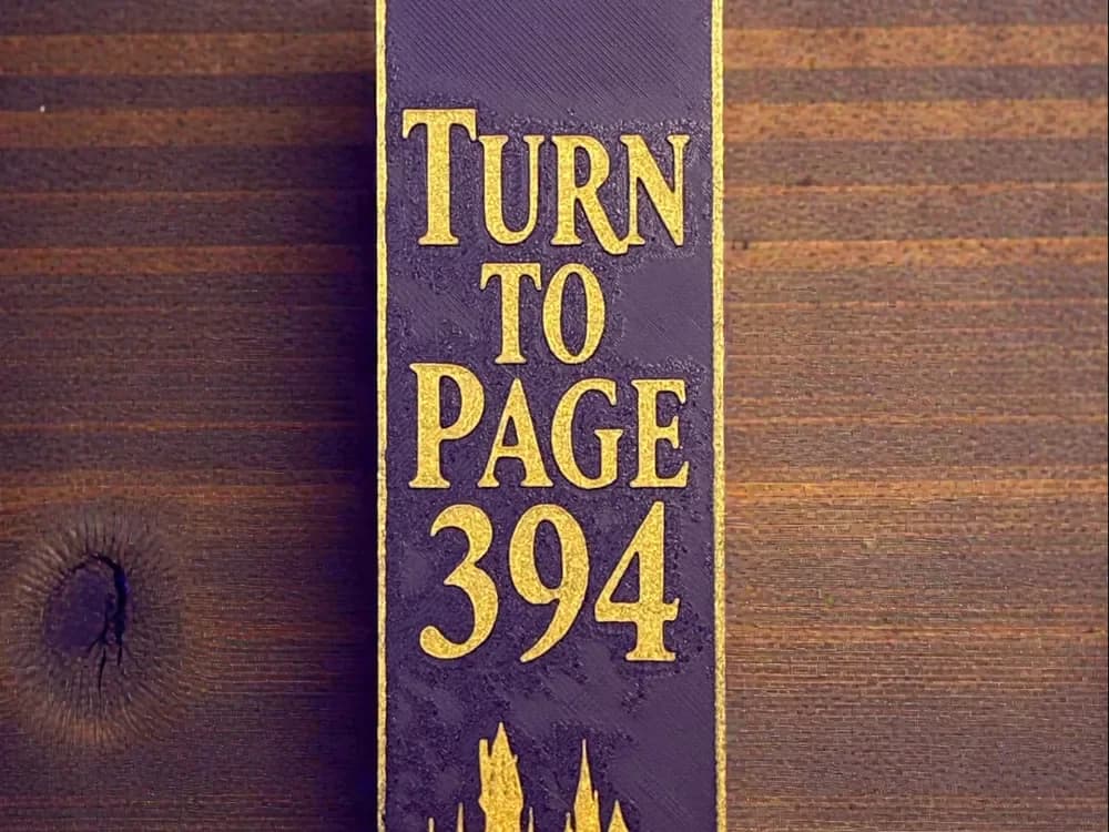 Harry Potter Page 394 Snape Bookmark Harry Potter Page 394 Snape Bookmark