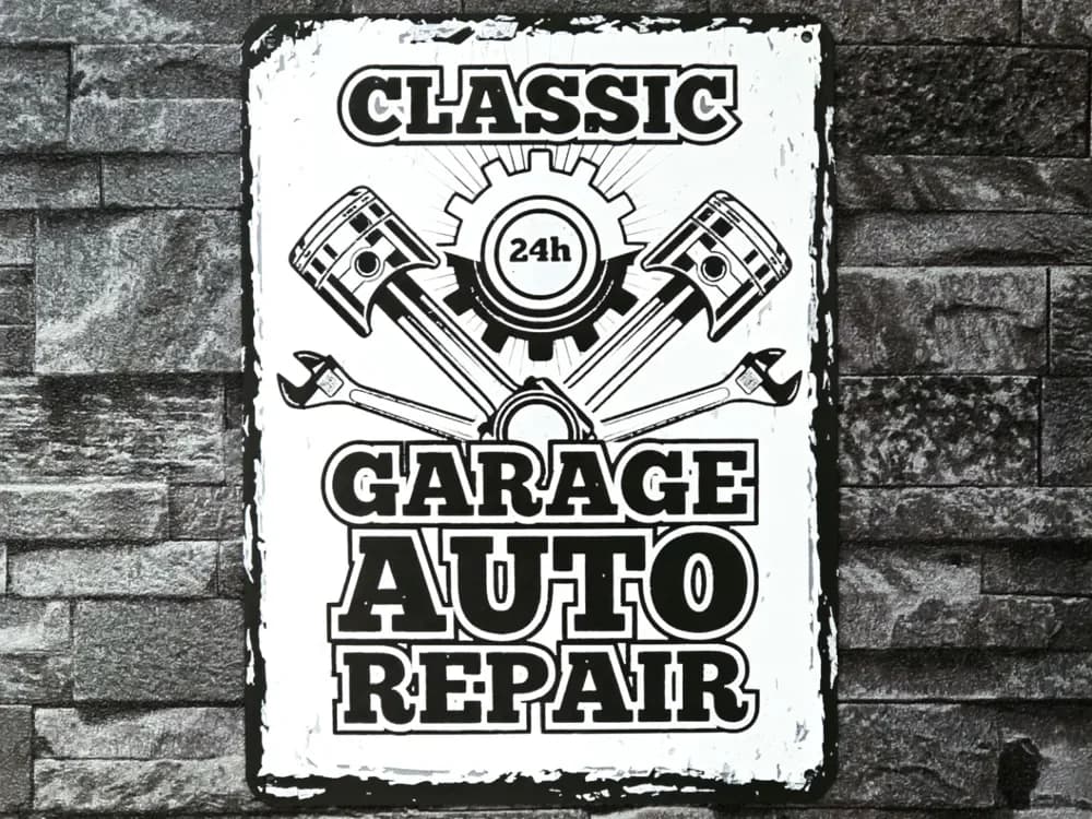 Hueforge Vintage Auto Garage Repair 2 color !!!