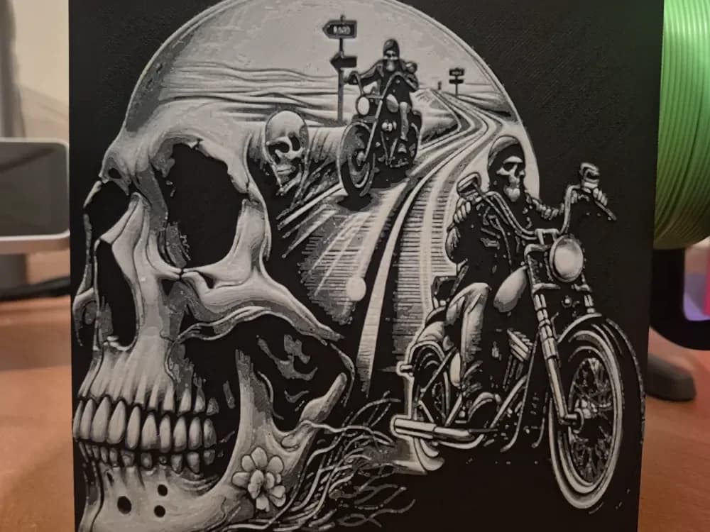 skull rider hueforge by Buntsta HueForge model: skull rider hueforge by Buntsta