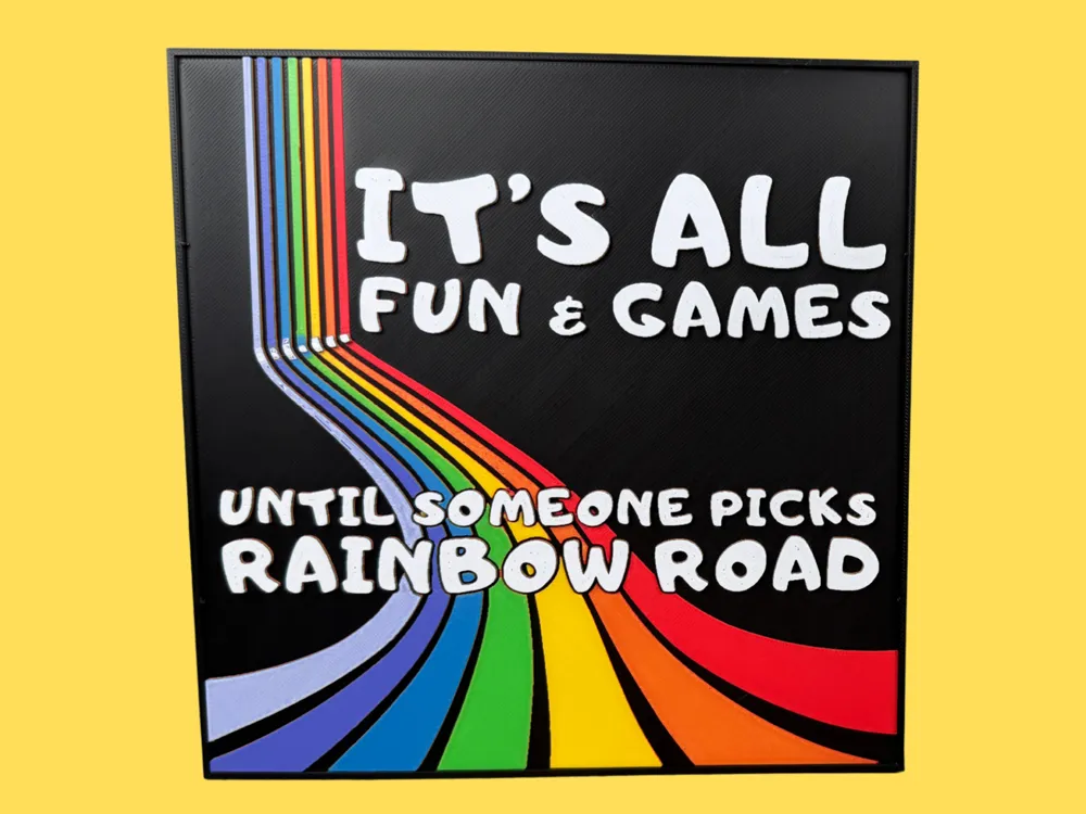 Its all fun & Games - Mario Kart by Canadian Gamer HueForge model: Its all fun & Games - Mario Kart by Canadian Gamer