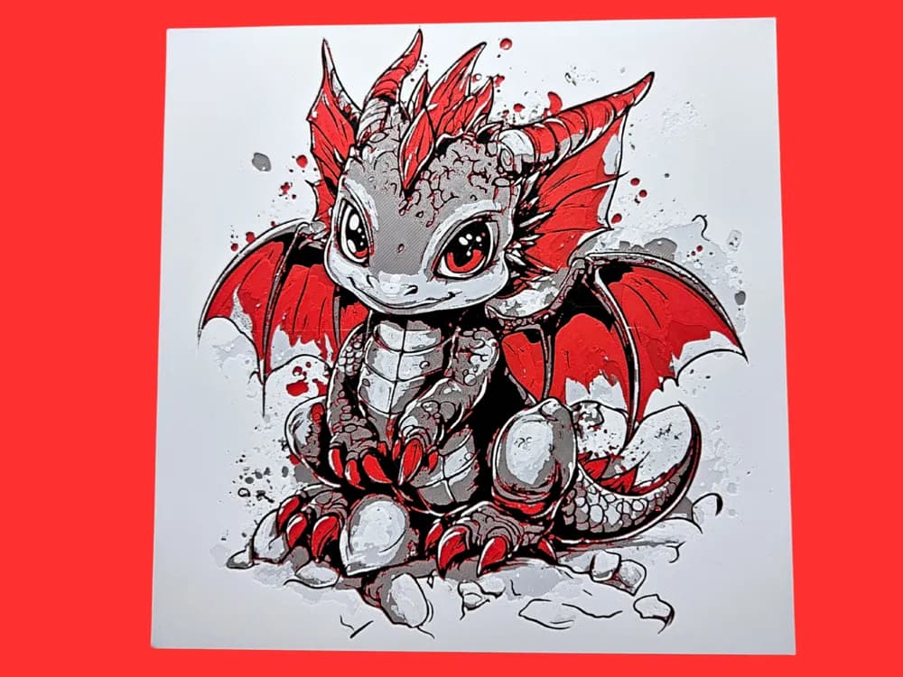 Baby Dragon by BusyKikiBee HueForge model: Baby Dragon by BusyKikiBee