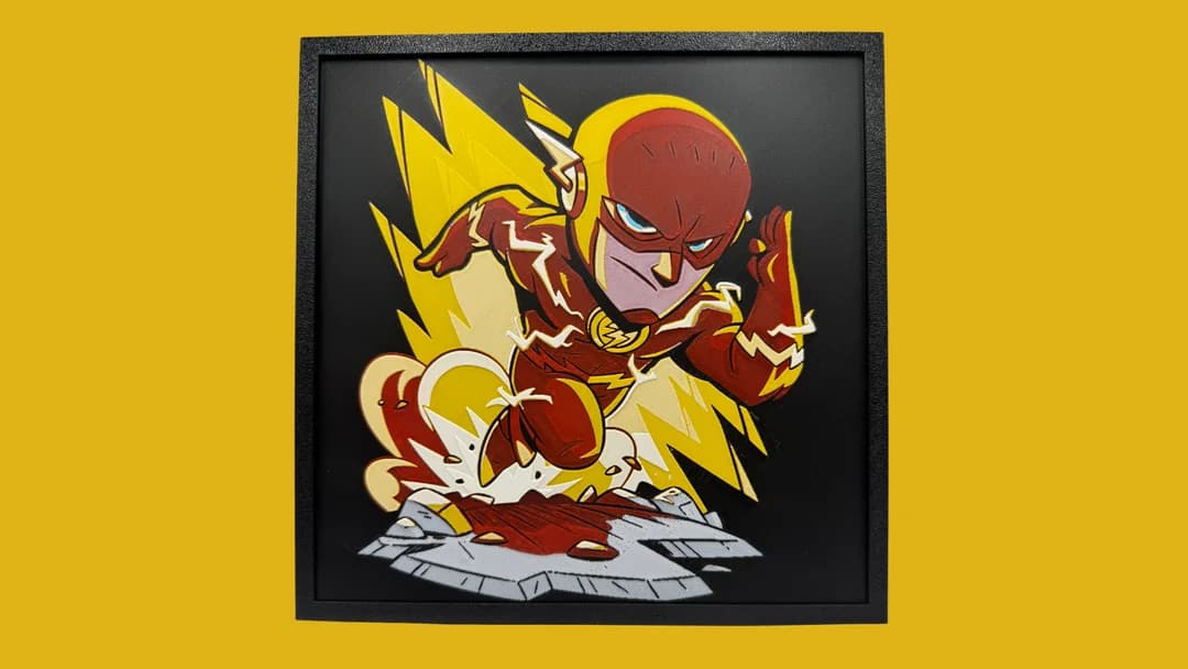 Flash by BusyKikiBee HueForge model: Flash by BusyKikiBee
