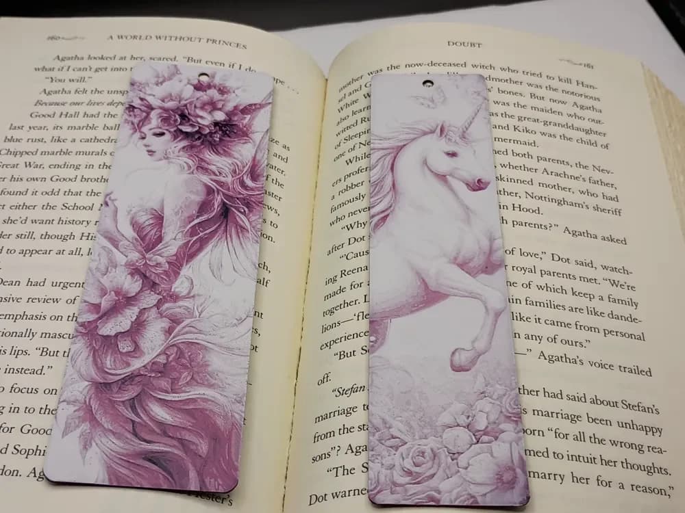 Mythical Enchanted Bookmark Set by 3djd HueForge model: Mythical Enchanted Bookmark Set by 3djd